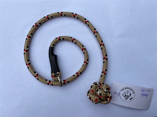 Dressurhalsbånd,  ca 60 (8 mm) cm uden stop